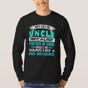 Mens Onkel Partner in Crime T-Shirt