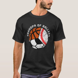 Mens Opa Ballers Funny Baseball-Fußball-Maske T-Shirt