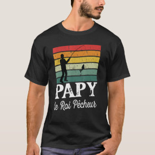 Mens Opa Der Fischer König Humor Angeln Für T-Shirt