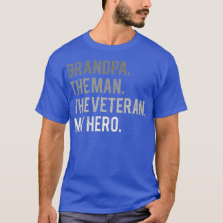 Mens Opa Der Mann, der Veteran meines Helden Vater T-Shirt