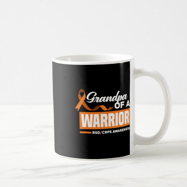 Mens Opa eines Kriegers Unterstützer RSD Cr Kaffeetasse (Rechts)