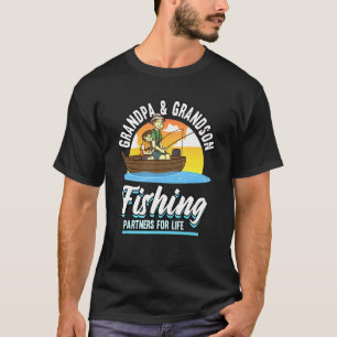 Mens Opa Grandson Angelpartner für lebenslanges Le T-Shirt