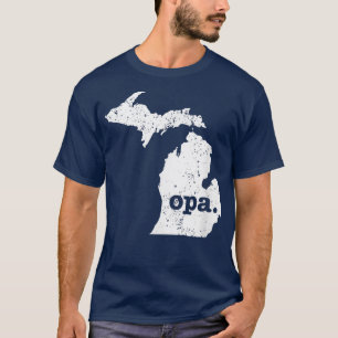 Mens Opa T Michigan T German Großvater T  T-Shirt