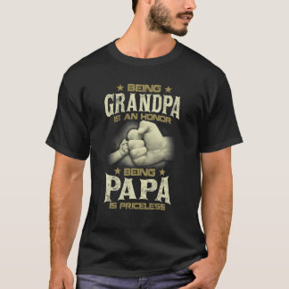 Mens Opa zu sein ist eine Ehre Papa zu sein ist Pr T-Shirt