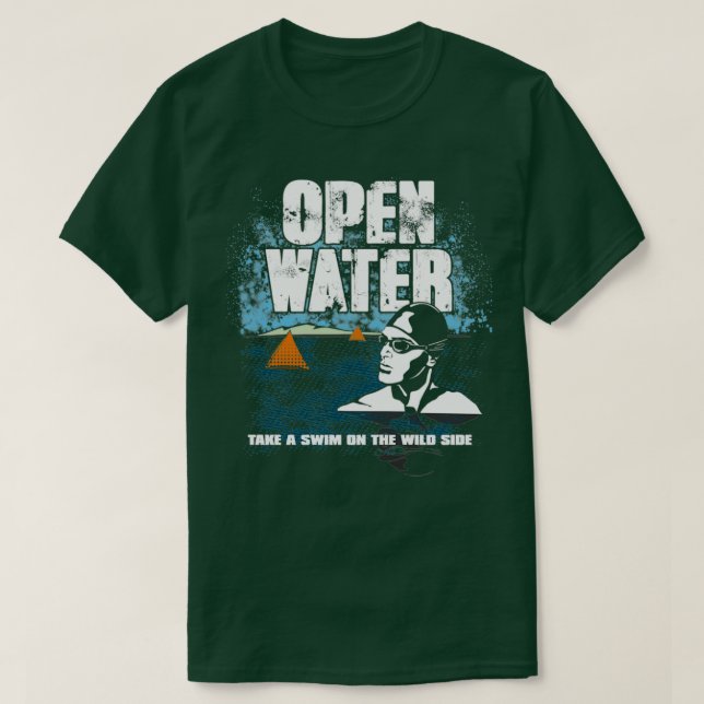 Mens Open Water Swimming und Triathlon T-Shirt (Design vorne)