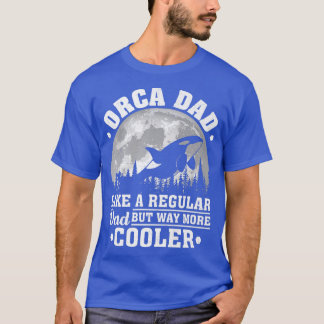 Mens Orca Vater wie ein regelmäßiger Vater Funny O T-Shirt