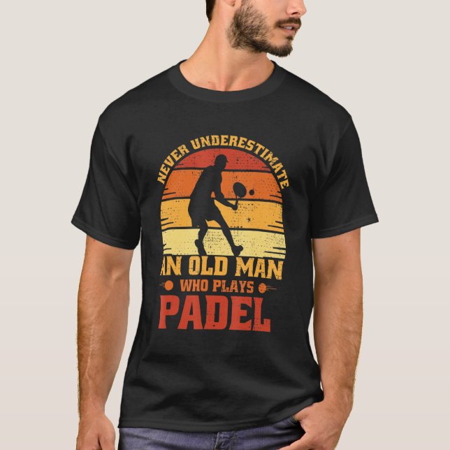 Mens Padel Player Padel Tennis Sport T-Shirt (Vorderseite)