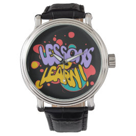 MEN'S PAINT SPLASH LESSONS LEARN SILVER EWATCH  ARMBANDUHR