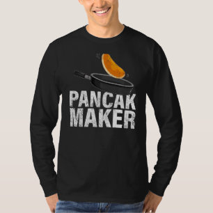 Mens Pancake Maker Frühstück Food Pancake Vater T-Shirt