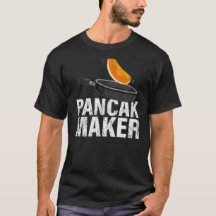 Mens Pancake Maker Frühstück Food Pancake Vater T-Shirt