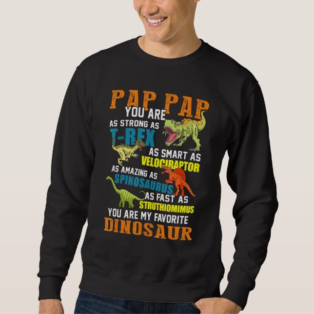 Mens Pap Papsaurus T Rex Dinosaur Pap Saurus F Sweatshirt (Vorderseite)