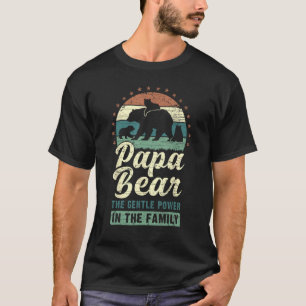 Mens Papa Bear 3 Jungen 3 Kinder Papa Großvater Va T-Shirt