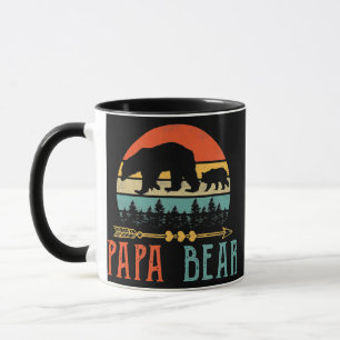 Mens Papa Bear Daddy Funny Mens Fathers Day Gesche Tasse