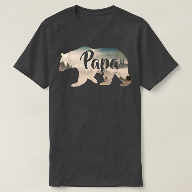 Mens Papa Bear & ForestAwesome Camping T-Shirt781 T-Shirt (Design vorne)