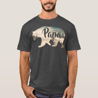 Mens Papa Bear & ForestAwesome Camping T-Shirt781 T-Shirt