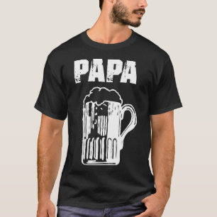 Mens Papa Beer Funny Vatertag T - Shirt