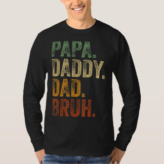 Mens Papa Daddy Vater Bruh Daddy and Me Girl Vater T-Shirt