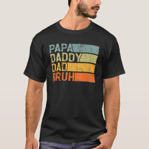 Mens Papa Daddy Vater Bruh Vatertag für Vater Ret T-Shirt
