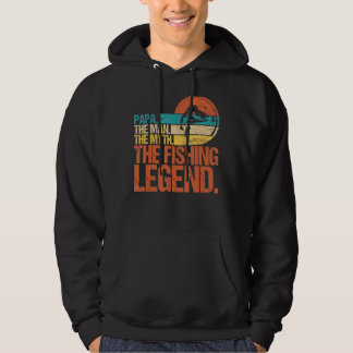 Mens Papa Der Mensch Der Mythos der Fisch Legende Hoodie