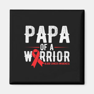 Mens Papa des Kriegers Blutkrebsbewusstsein Magnet