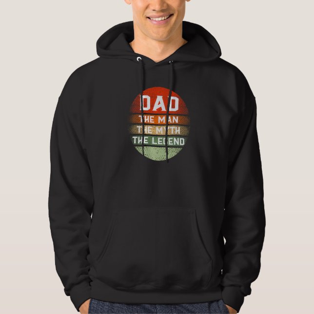 Mens Papa Man Myth Legend Vater Vatervater Hoodie (Vorderseite)