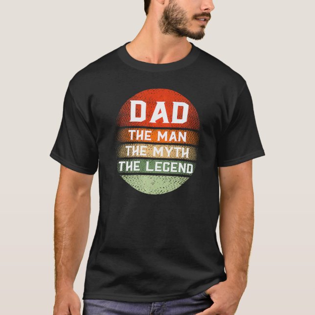 Mens Papa Man Myth Legend Vater Vatervater T-Shirt (Vorderseite)