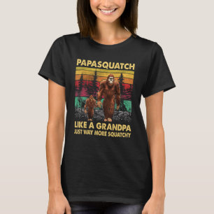 Mens Papa Squatch wie ein Vater viel Squatchy Ret T-Shirt