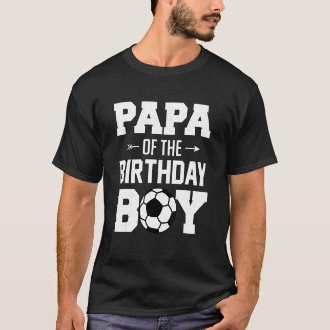 Mens Papa von der Geburtstagskinder-Familie T-Shirt (Vorderseite)