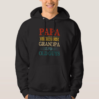 Mens Papa, weil Opa für alte Typ Grandfa Hoodie