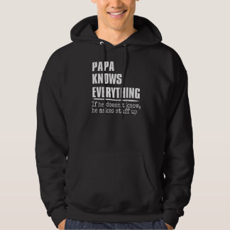 Mens Papa weiß alles 60. Vatertag Hoodie