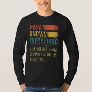 Mens Papa weiß alles, wenn er nicht weiß, dass er T-Shirt