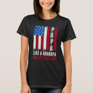 Mens Papa wie ein Großvater nur Cooler Vater Vater T-Shirt