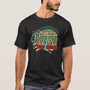 Mens Papa wie ein Großvater nur Coolere lustige Vä T-Shirt
