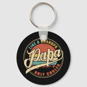 Mens PAPA wie ein Opa NUR COOLER Vater Pap Schlüsselanhänger