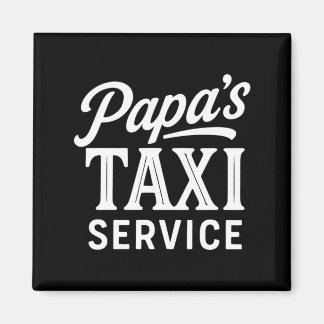 Mens Papas Taxi Service - Lustiger Papa-Fahrerjob Magnet