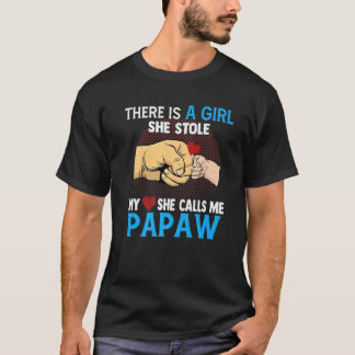 Mens Papaw Vatertag von Ehefrau und Tochter sie T-Shirt