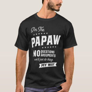 Mens Papaw Way Funny Opa Vatertag T-Shirt