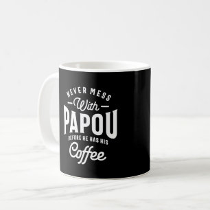 Mens Papou Grandpa gibt Weltbestes Papou Kaffeetasse