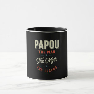 Mens Papou Shirt Geschenk: Der Mann, der Mythos, d Tasse