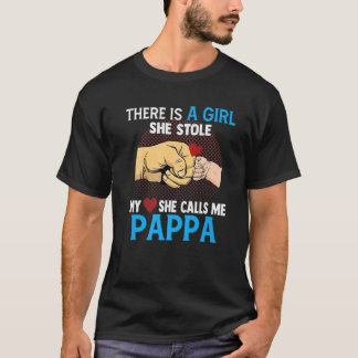 Mens Pappa Vatertag von Ehefrau und Tochter sie T-Shirt