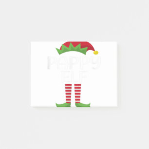 Mens Pappy Elf Familie Matching Group Weihnachtsfe Post-it Klebezettel