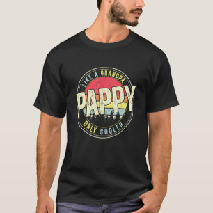 Mens Pappy wie ein Opa nur Cooler Vintager Retter T-Shirt