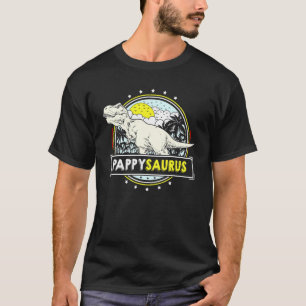 Mens Pappysaurus Rex Dinosaur Pappy Fathers Day P T-Shirt