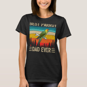 Mens Parrot Bird Vintag Bester Papagei-Vater je Fe T-Shirt