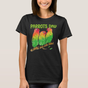 Mens Parrots Vater Animal Friend Pet Parrot Besitz T-Shirt