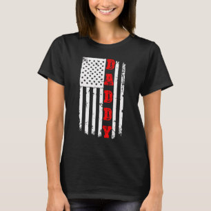 Mens Patriotic American Flag Daddy Day Vater Faa T-Shirt
