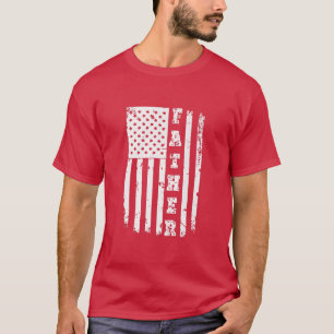 Mens Patriotic American Flag Vatertag - Vater TShi T-Shirt