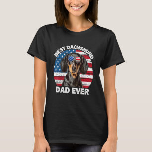 Mens Patriotic Dackel Vater Dackel Weiner Dog T-Shirt