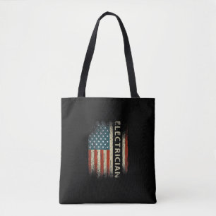 Mens Patriotic Electrician spendet amerikanische F