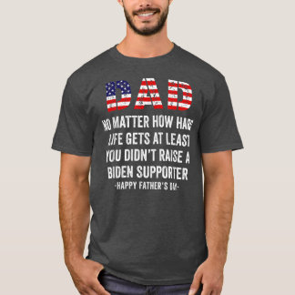 Mens Patriotic Vater Vater's Day American Flag Clo T-Shirt